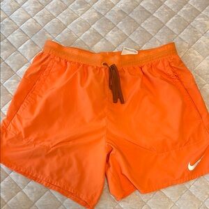 Men’s Nike Vibrant Orange Athletic Shorts - LINING REMOVED